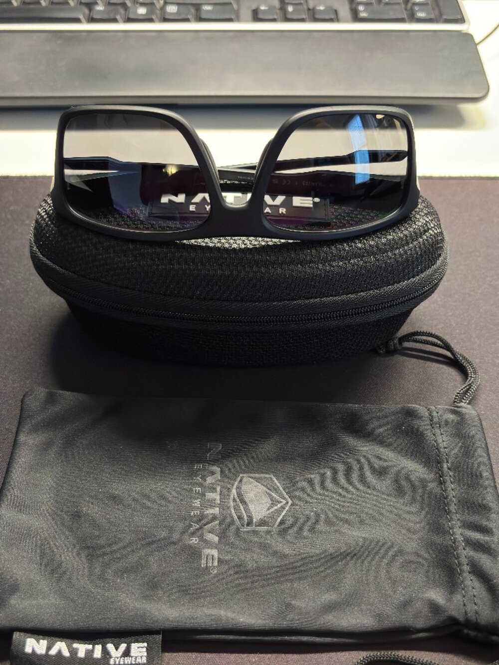 Native Tavern Grey Polarized Lens Sunglasses with Black Frames